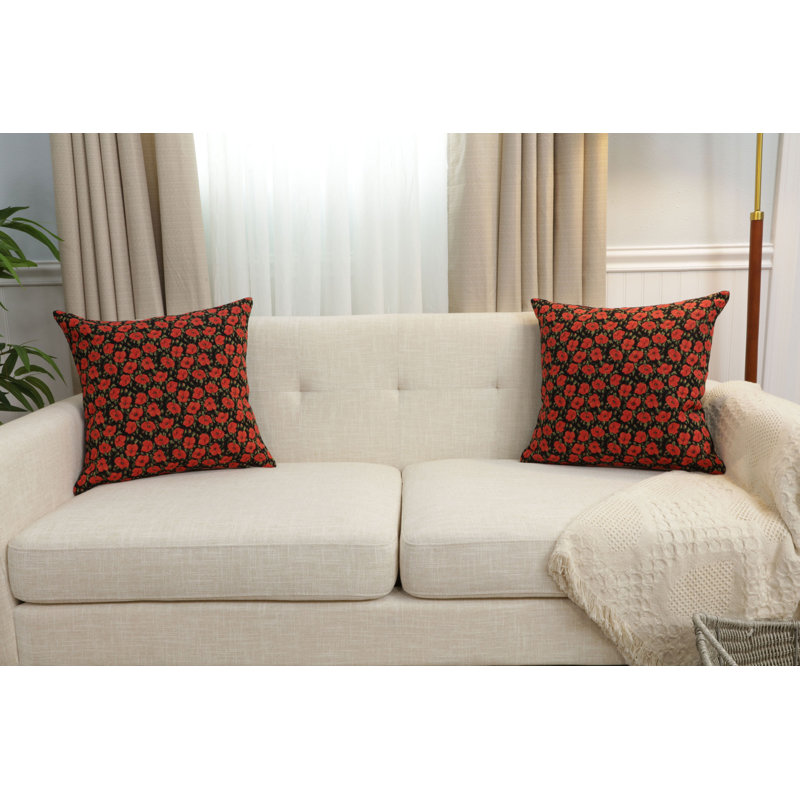 Red Poppies II  Cushion Covers