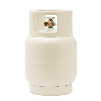 Flame King 20LB Empty Steel Floor Buffer Propane Tank Cylinder with Vapor Valve & Level Gauge