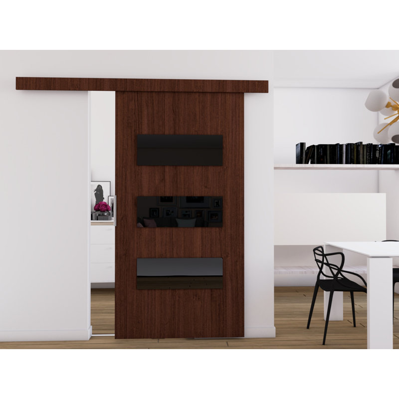 Caspian Veneers Sliding Doors, 205cm H x 106cm W x 1.6cm D, White