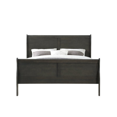 Dark Gray Bedroom King Bed - Supports A Sound Sleep E. Construction For Good Night's Rest
