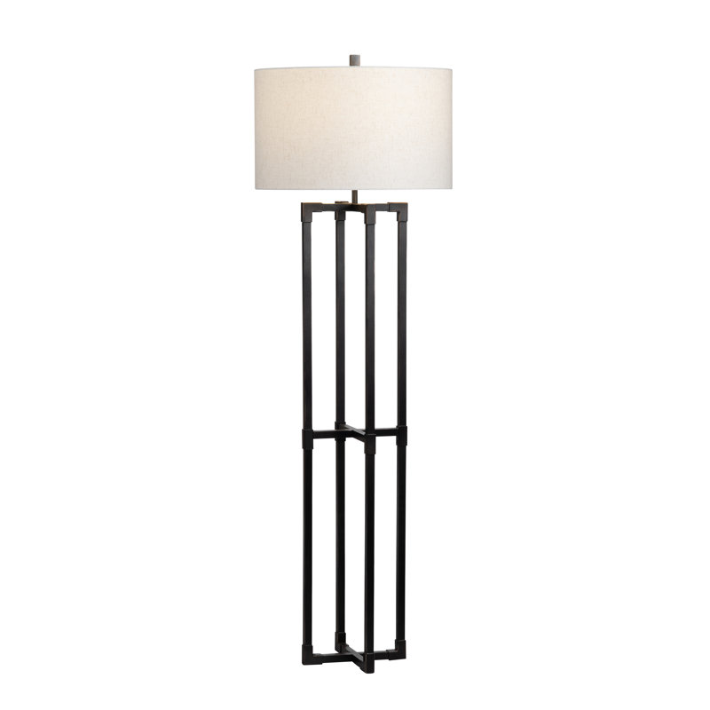 61.5"H Metal Floor Lamp With Shade