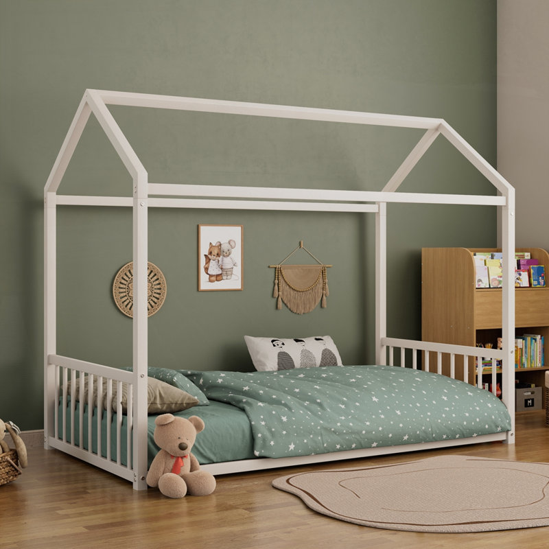 Structure de lit Montessori, Simple, Blanc