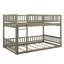 Lit superposé grand sur grand avec échelle, lit superposé détachable peu encombrant avec garde-corps-117530967