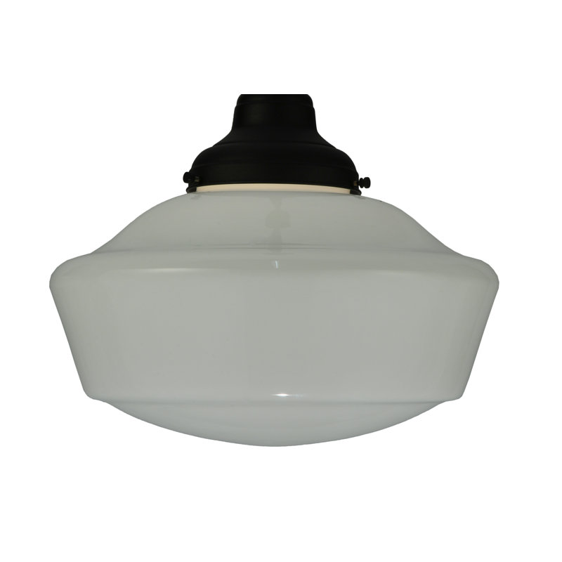 Luminaire suspendu 1 lumières scolaire single Revival, H 72 po x l 16 po x P 16 po