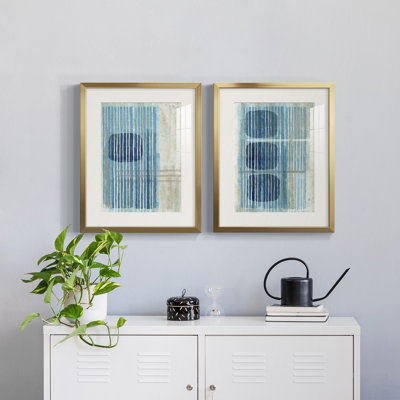 Blue Blue Horizon I " Horizon I " 2 - Pieces Painting Print