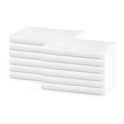Taie d'oreiller en microfibre / polyester de couleur unie 