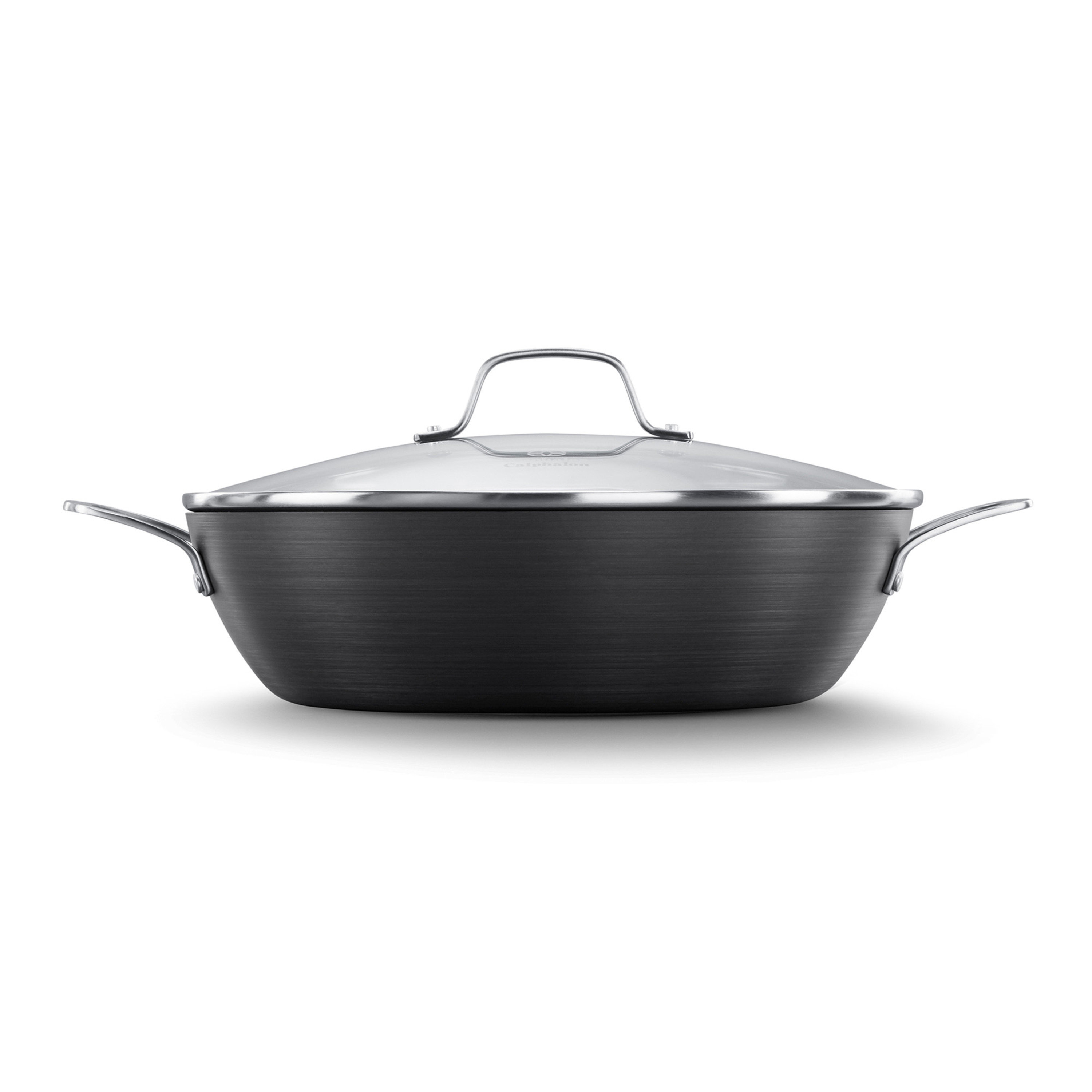 Calphalon Classic Hard-Anodized Nonstick 12-Inch Cooking Pan with Lid &  Reviews