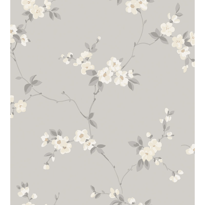 Rouleau de papier peint L 33 pi x l 20,8 po Villa Dalaro 2, Gris minéral