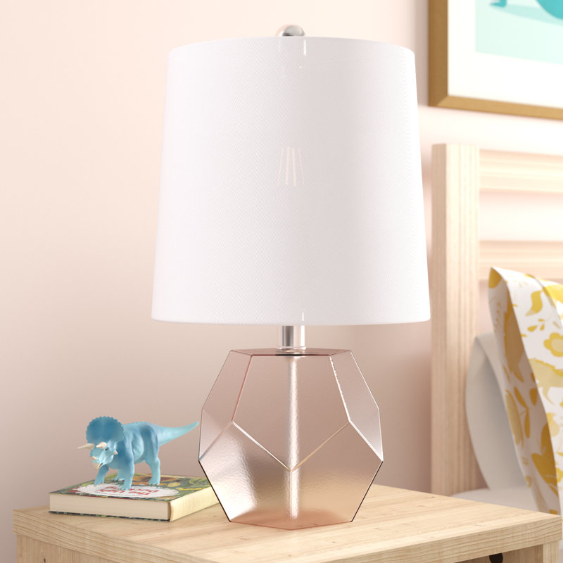 Chaydon Glass Table Lamp, Pink