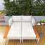 Lit de repos de patio de 55 po de largeur avec coussins-1305809437