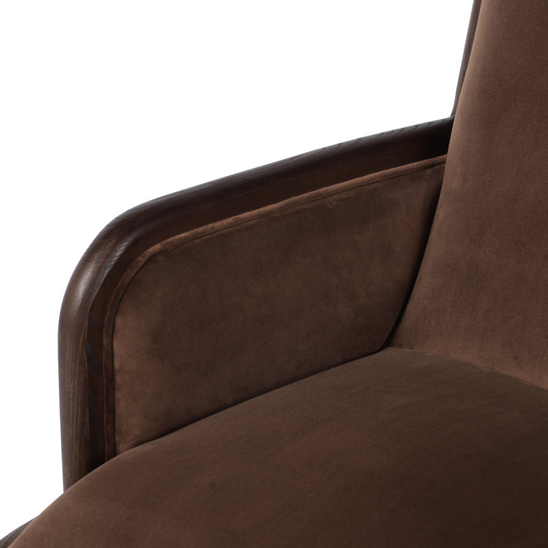 Samford Velvet Task Chair, Brown
