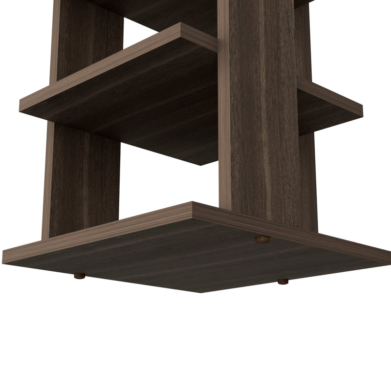 Odesto 8-Tier Vertical Shoe Rack Grey Black Wengue, Grey Walnut