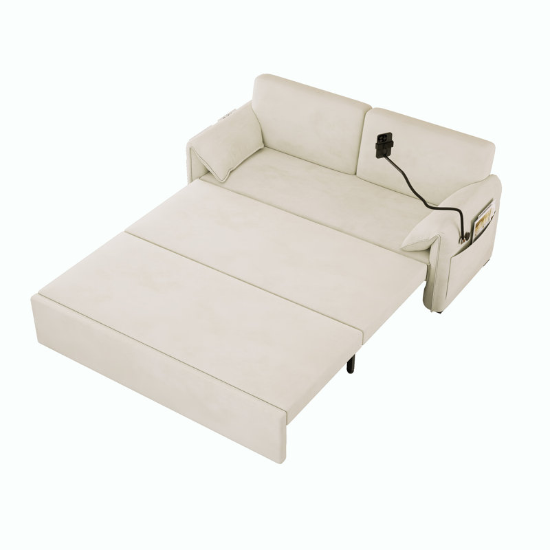 Folding Sofa Bed, Beige