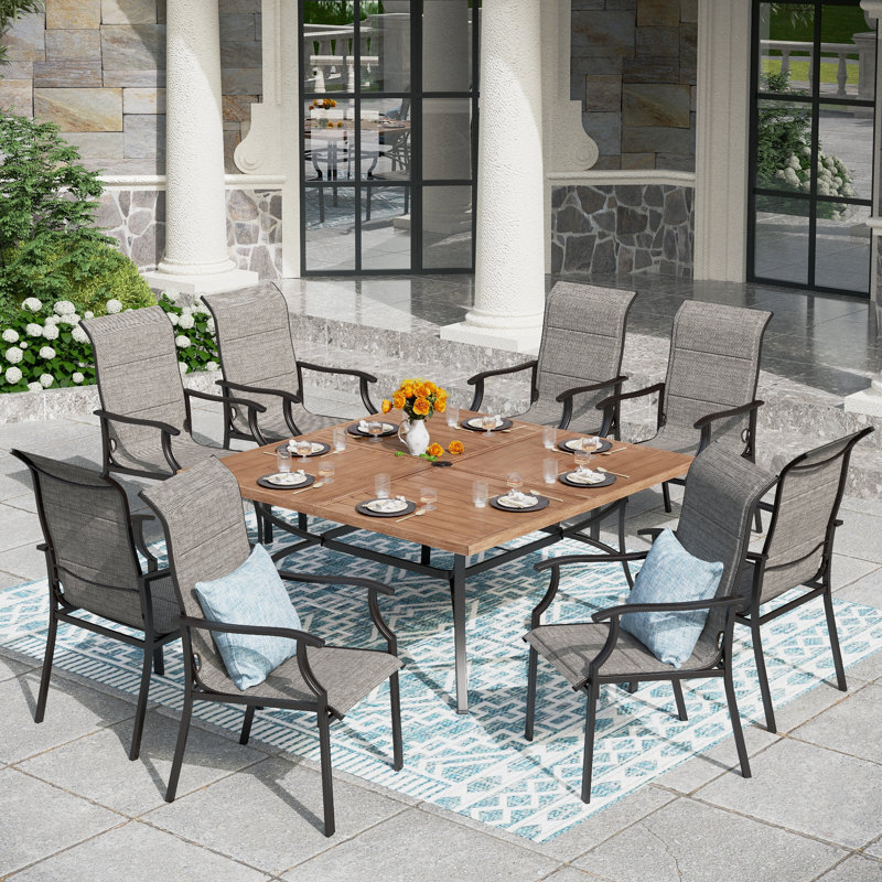 Mariana 8 - Person Patio Dining Set with Square Table