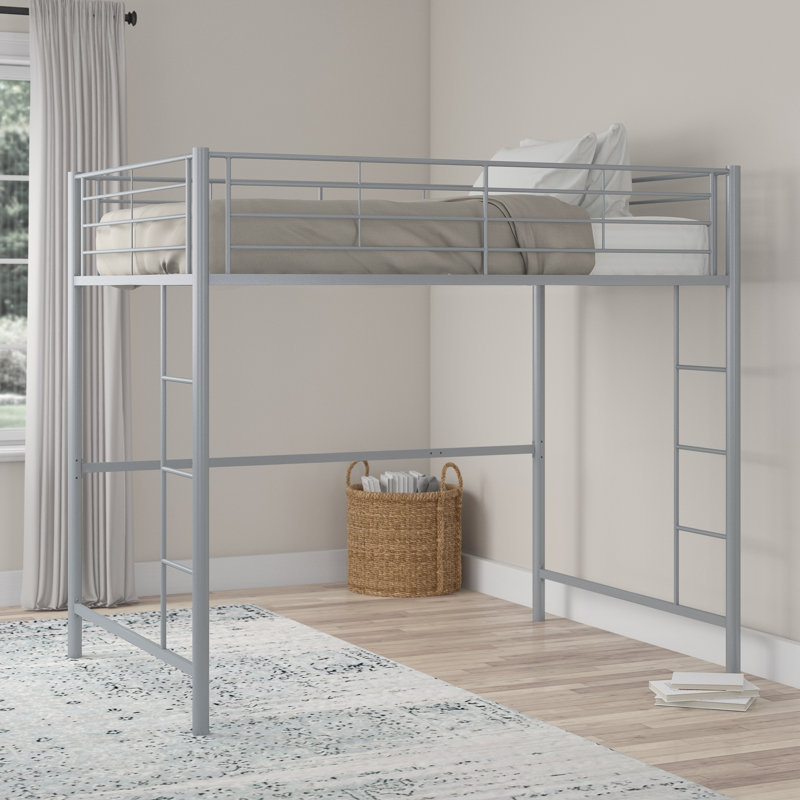 Elita Kids Full Loft Bed, Silver