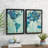 Map of the World by Silvia Vassileva 2 Piece Print Set on Canvas-22584777-86019795
