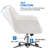 Jobin Modern Swivel Velvet Desk Chair with Armrest-318788366