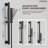 Wall Mount High-Pressure Rainfall Shower Faucet, Dual Showerheads System with Handheld Shower-92522939
