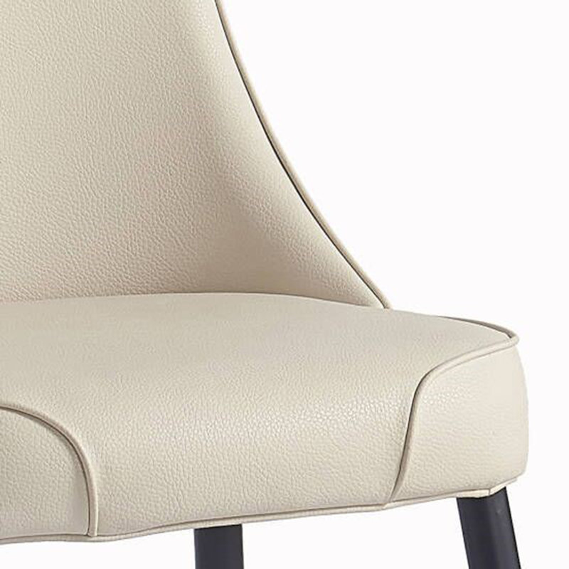 Chaise d'appoint rembourrée en métal Fasano, Beige