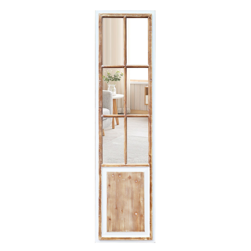 Window Frame Farmhouse Wood WallMirror