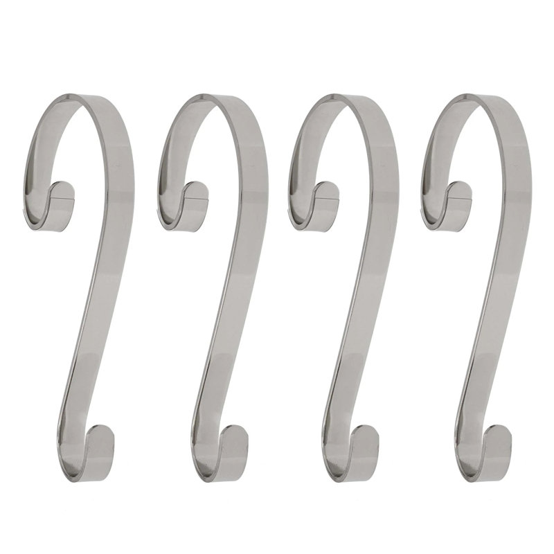 Porte-bas de Noël à volutes, Argent