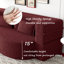 Canapé-lit moderne avec 2 coussins, canapé-lit convertible en tissu rembourré de mousse, matelas pliant double de 15 po pour le salon, lit d'invité, aucun assemblage requis (même série: W1885P2722)-1201310823
