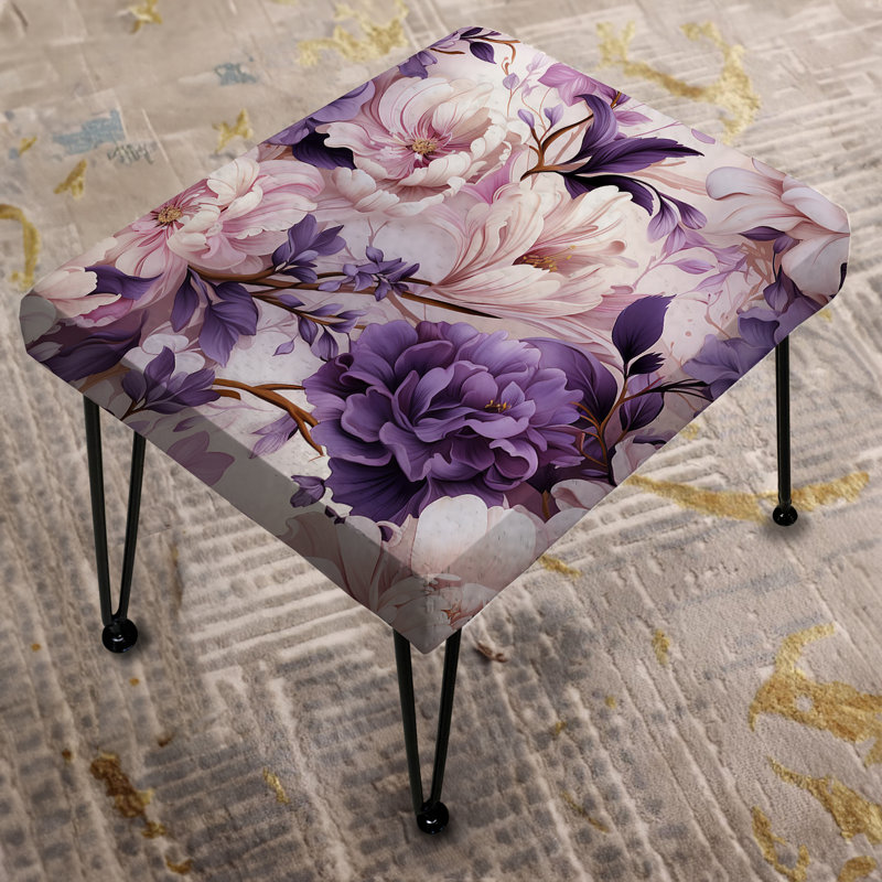 Repose-pieds Ethereal de style victorien rococo Flourish XXV - Floral