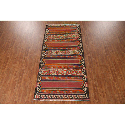 Tapis kilim à teinture de légumes antique 5 x 11