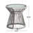 3Pc Chat For Patio - Gray Pe & Iron Outdoor Seating With Waterproof Fabric, 29.06" D X 27.26" W 33.68" H, 41.31 Lb. Weight Chatting Garden + Furnishings 28.5 In 27.26 33.68 Lb