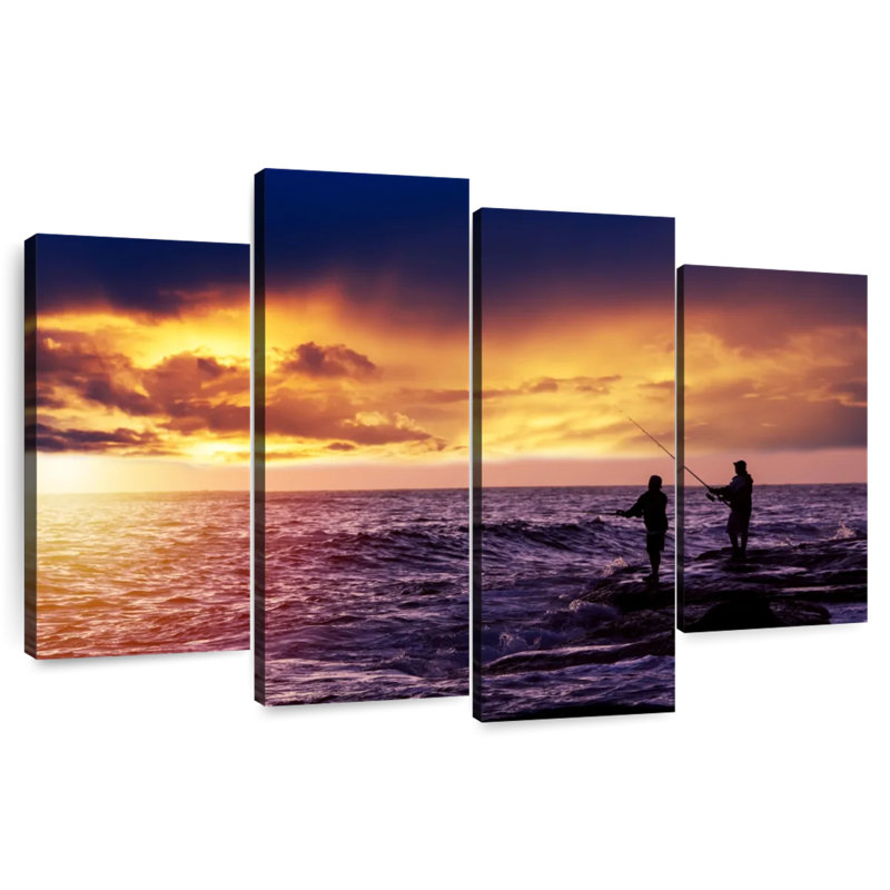 Senne Sunrise Pêche, H 32 po x l 52 po