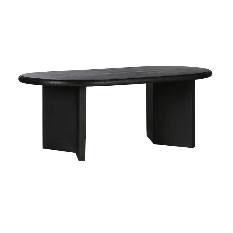 Table basse Brix, Noir mat