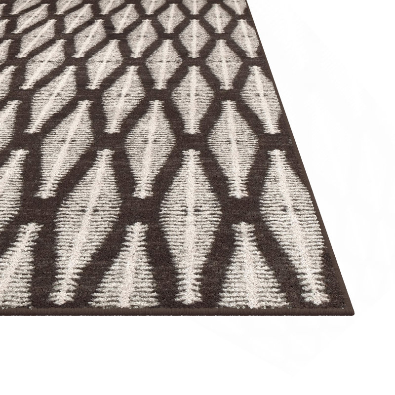 Tapis ivoire / brun Max