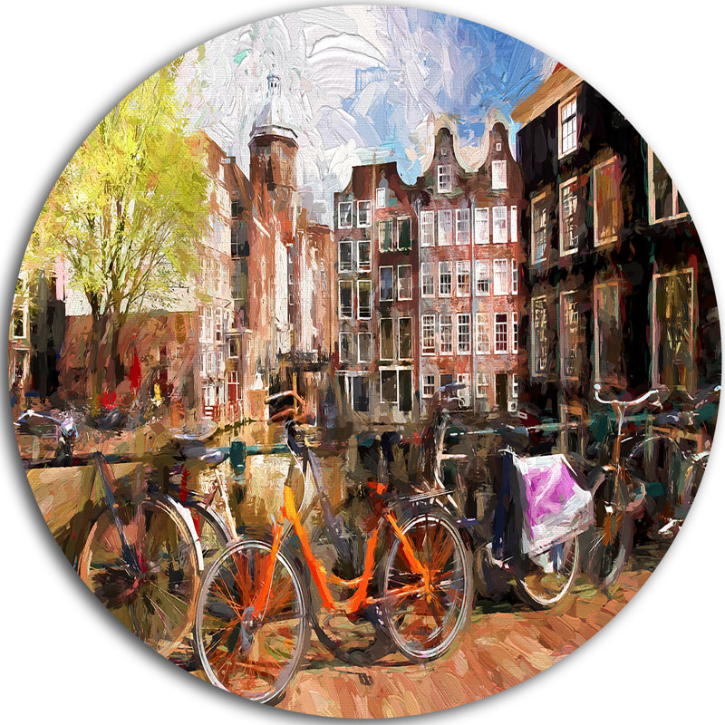 « amsterdam city work », reproduction d’art, H 11 po x l 11 po x P 1 po, Métal
