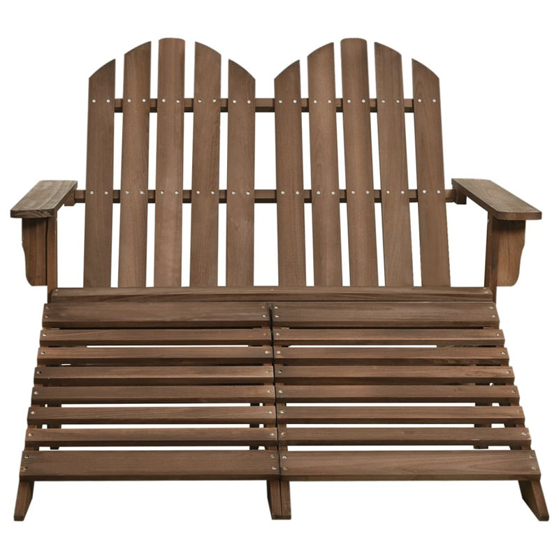 Sykes 147.5cm Long Reclining Fir Double Chaise, Brown