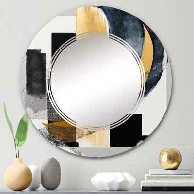 Quincella Glam Art Deco Abstract I - Miroir mural moderne