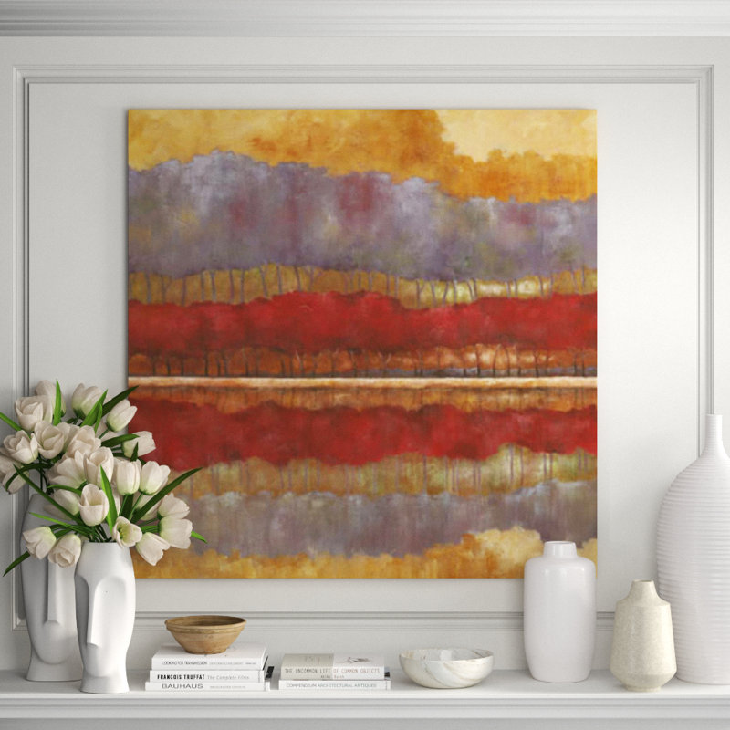 Forest Reflections Painting, 40" H x 40" W, Outdoor