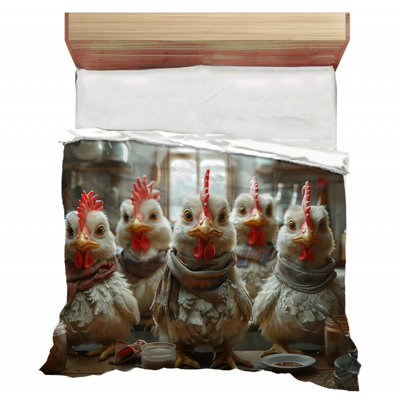 Chickens Kitchen Microfiber / Polyester Comforter