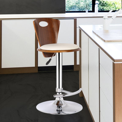 Langton Swivel Upholstered Adjustable Height Counter Stool
