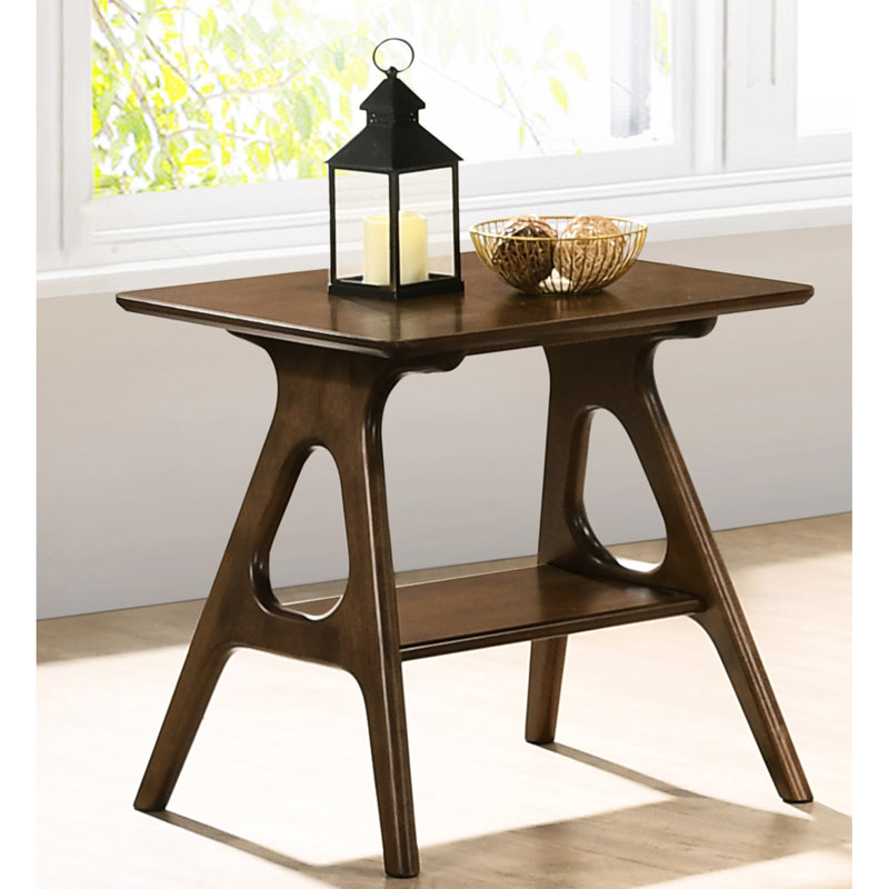 Table de bout avec rangement Mid-Century Mid-Century