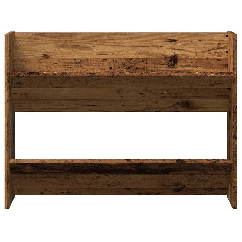 12 Pair Shoe Rack, Old Wood, 2