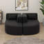 Canapé modulaire modulaire, tissu moderne rembourré avec 2 chaises longues et 5 coussins de dossier Boucle-508915219