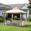 10 Ft. W x 10 Ft. D Metal Patio Gazebo