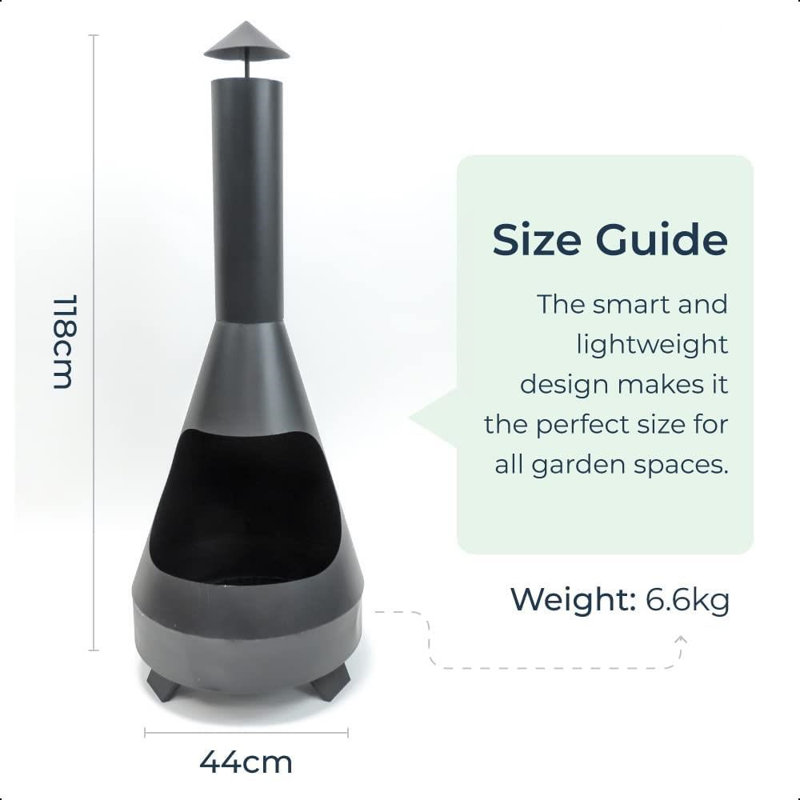Ashna Column Wood Burning Smokeless Chimnea
