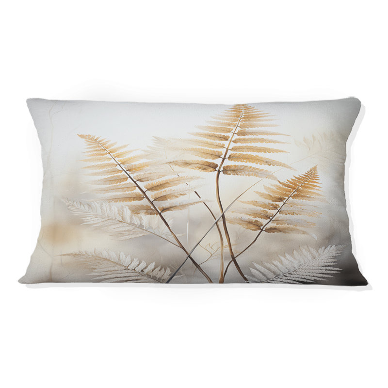 Coussin Minimalisme Ferns Verdant Elegance I - Ferns
