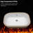 22" X 15.25" White Ceramic Undermount Bathroom Sink With Overflow