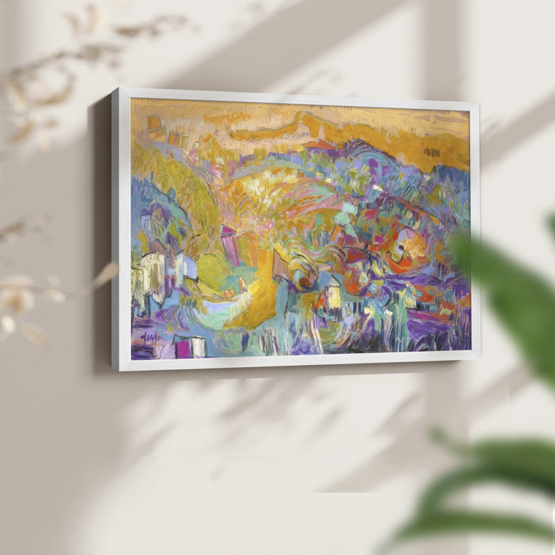 Escapade II - Reproduction encadrée - Restickable, H 8 po x l 10 po, Blanc