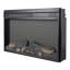 Foyer électrique encastrable de 26 pouces, chauffage ultra-mince, bûche, flamme réaliste, télécommande, chaleur de 1400 W, 5 000 W, 11 réglages de température, double protection, installation dans un meuble télé avec minuterie,