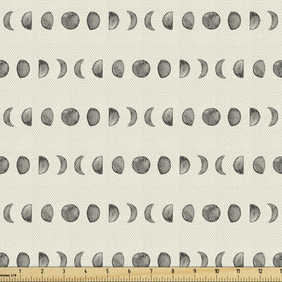 Chitkara Contemporary Mystic with Minimal Style Lunar Phases Repetition Multi-Purpose Fabric