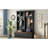 Farmhouse 4-in-1 Hall Tree with Wood Grain Bench, Mudroom Versatile Coat Rack with 2 Large Drawer-420114914