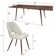 Aunnika 8 - Person Extendable Four Leg Dining Set